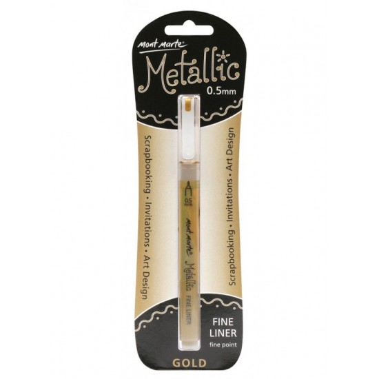 MM Metallic Marker Fine Liner - Gold