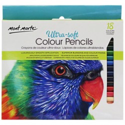 MM Ultra-Soft Colour Pencils 18pc