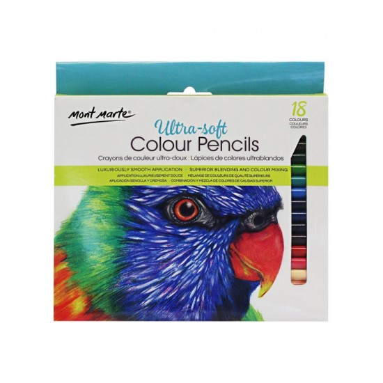 MM Ultra-Soft Colour Pencils 18pc