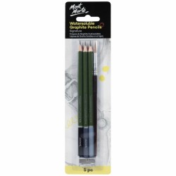 MM Watersoluble Graphite Pencil Set 5pc