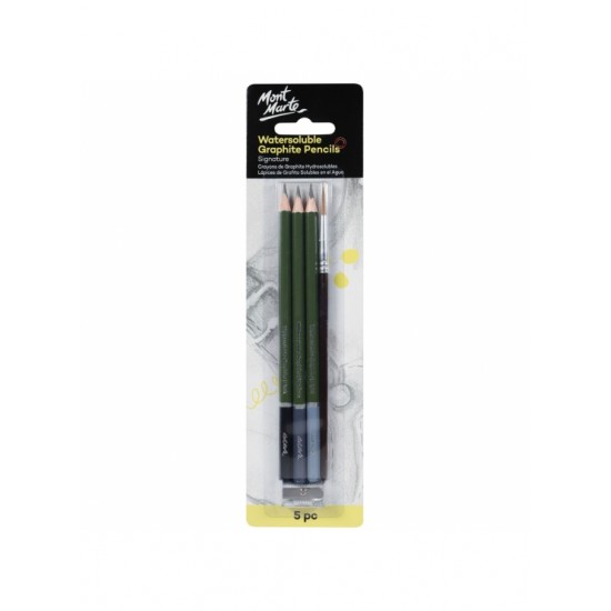 MM Watersoluble Graphite Pencil Set 5pc