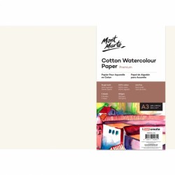 MM Cotton Watercolour Paper 300gsm A3 5 Sheets