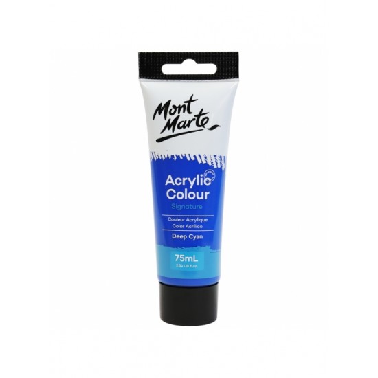 MM Acrylic Colour Paint 75ml - Deep Cyan Blue