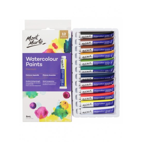 MM Watercolour Paint Set 12pc x 8ml