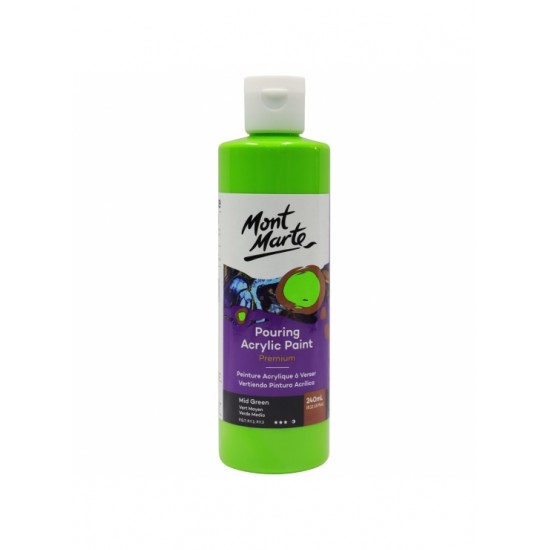 MM Pouring Acrylic 240ml - Mid Green