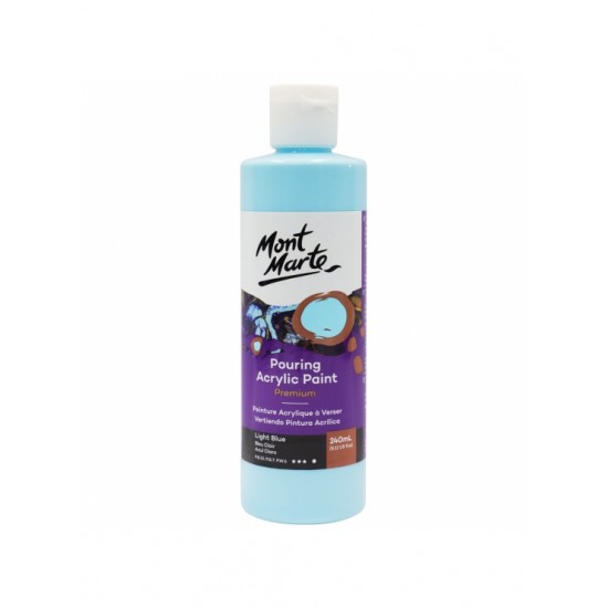 MM Pouring Acrylic 240ml - Light Blue