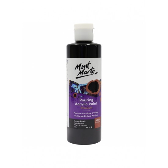 MM Pouring Acrylic 240ml - Lamp Black