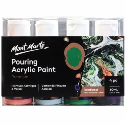 MM Pouring Acrylic 4pc x 60ml - Rainforest