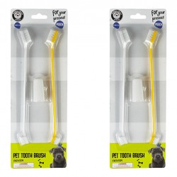 DBL SIDED DOG TOOTH BRUSH/2