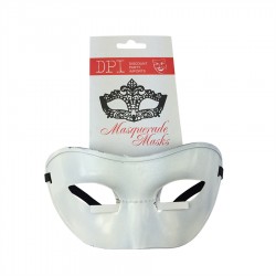Plastic Masquerade Mask White