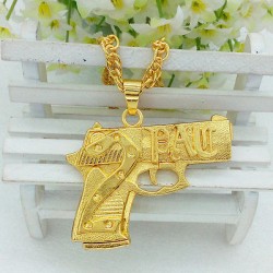 Gun Necklace Gold