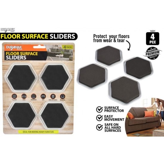 4pce Furniture Sliders-carpet/wood/tiles